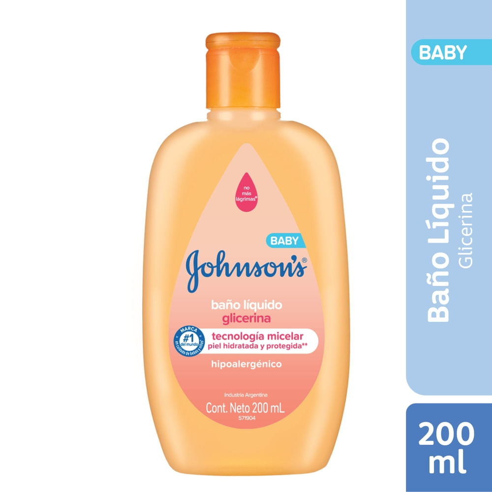 Jabón Líquido Para Bebé Johnson's Glicerina X 200 Ml.